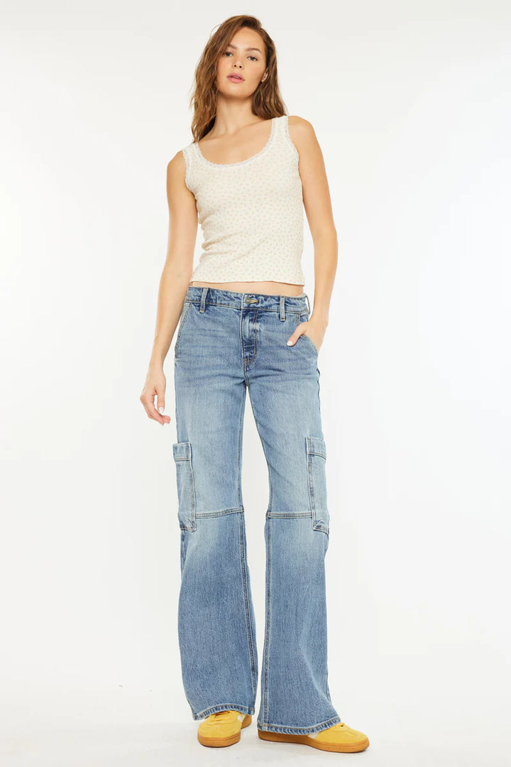 Kancan Low Rise Cargo Jean