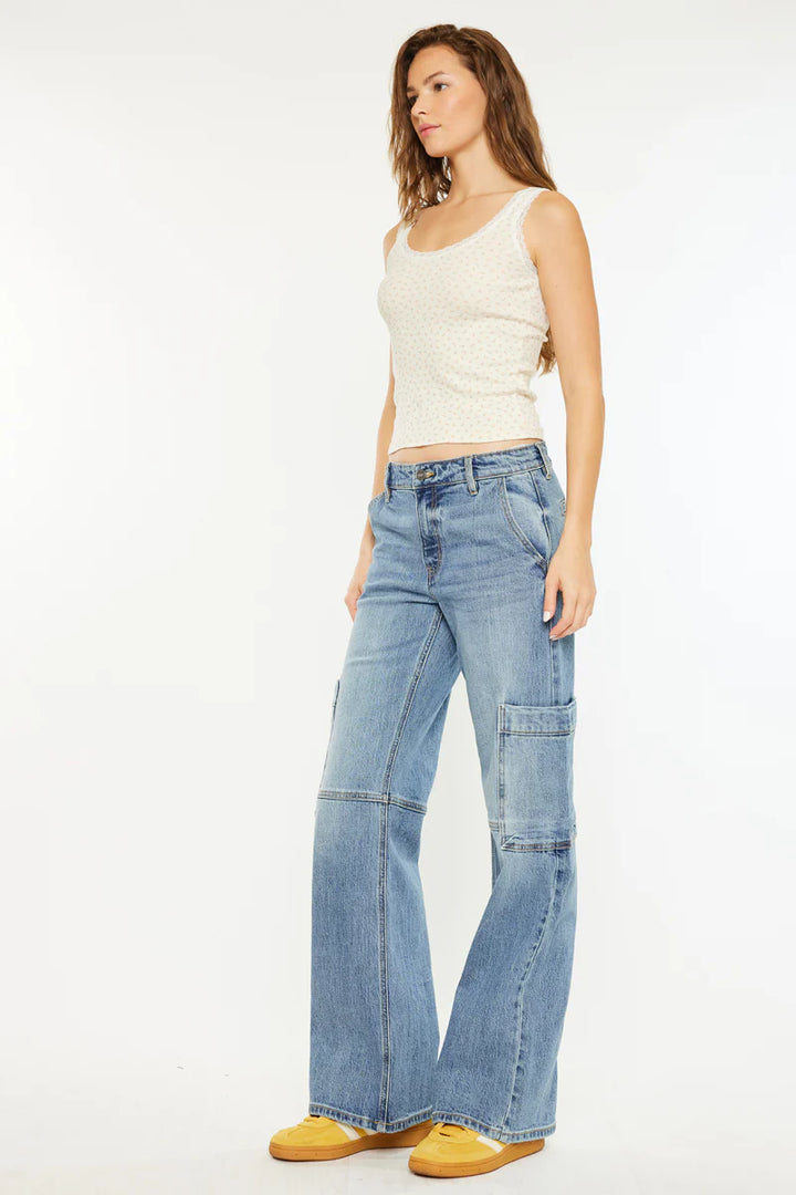 Kancan Low Rise Cargo Jean