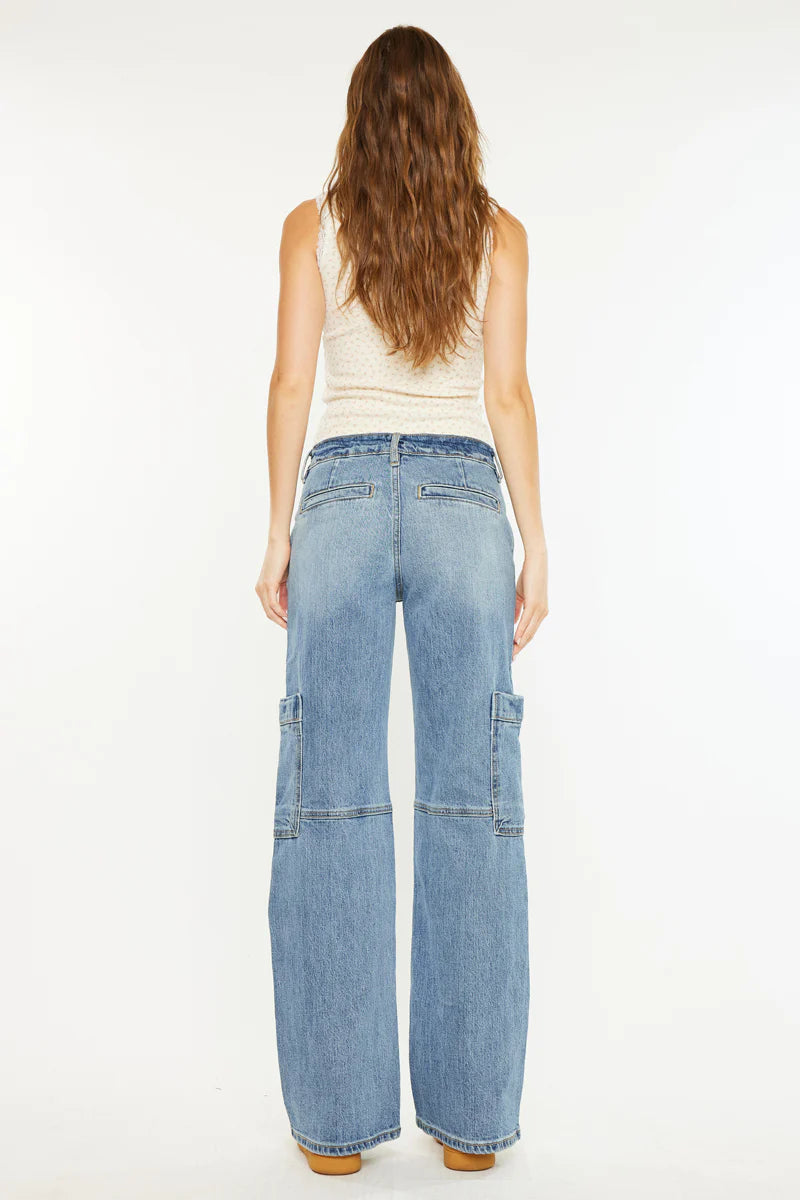 Kancan Low Rise Cargo Jean