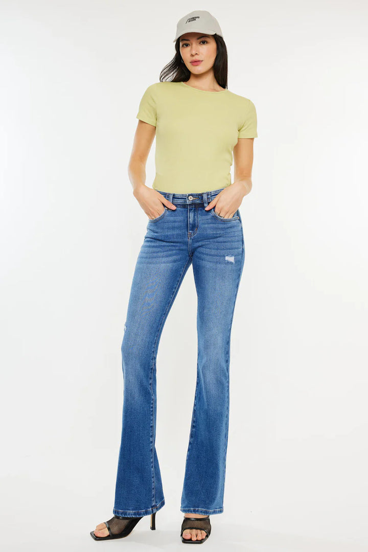 Kancan Kiera Mid Rise Bootcut Jean