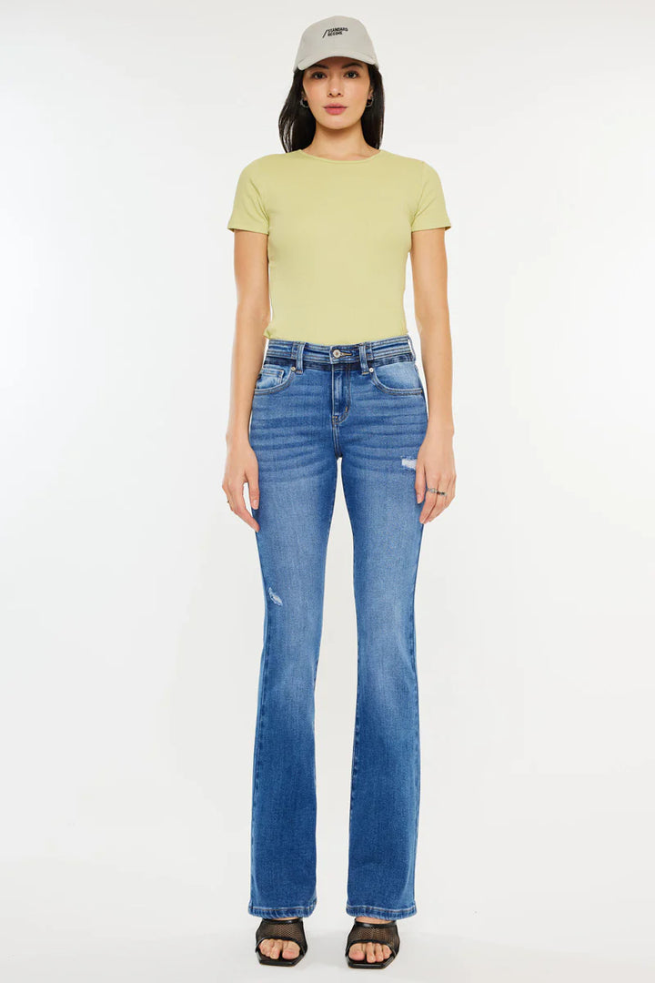 Kancan Kiera Mid Rise Bootcut Jean