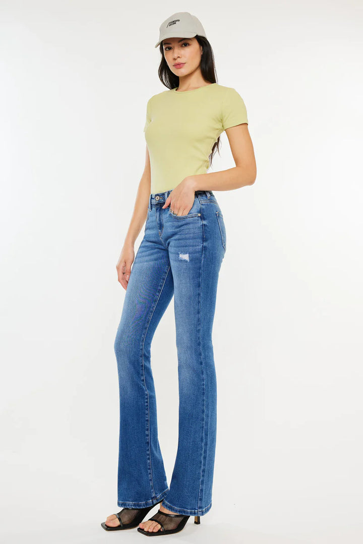 Kancan Kiera Mid Rise Bootcut Jean