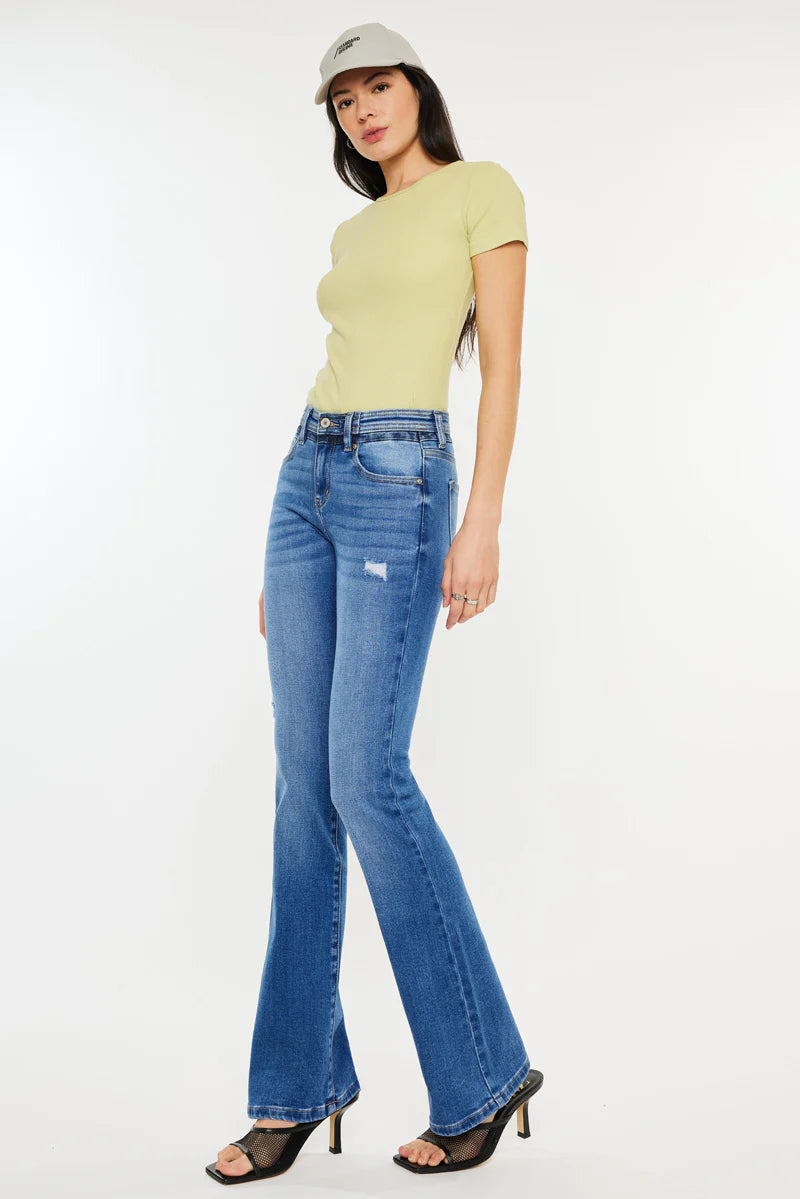 Kancan Kiera Mid Rise Bootcut Jean