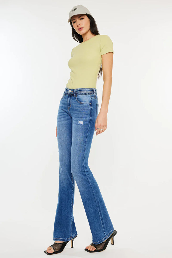 Kancan Kiera Mid Rise Bootcut Jean