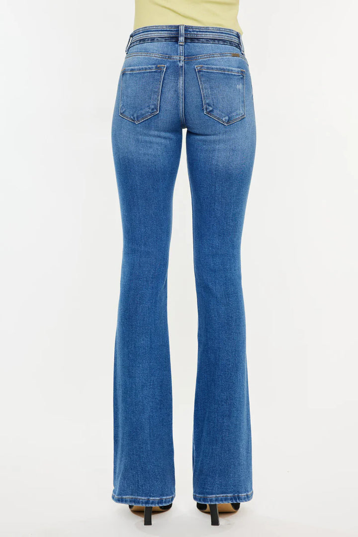 Kancan Kiera Mid Rise Bootcut Jean