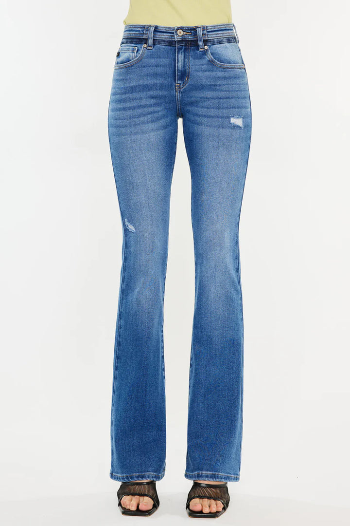 Kancan Kiera Mid Rise Bootcut Jean