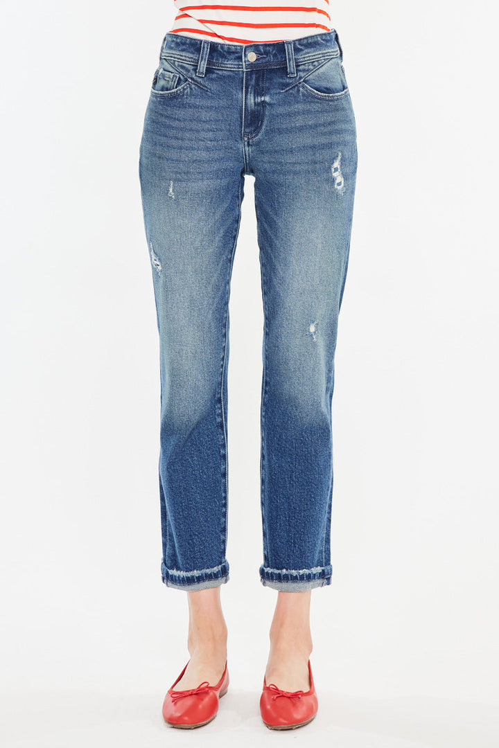 Kancan Evelin Crop Straight Leg Jean