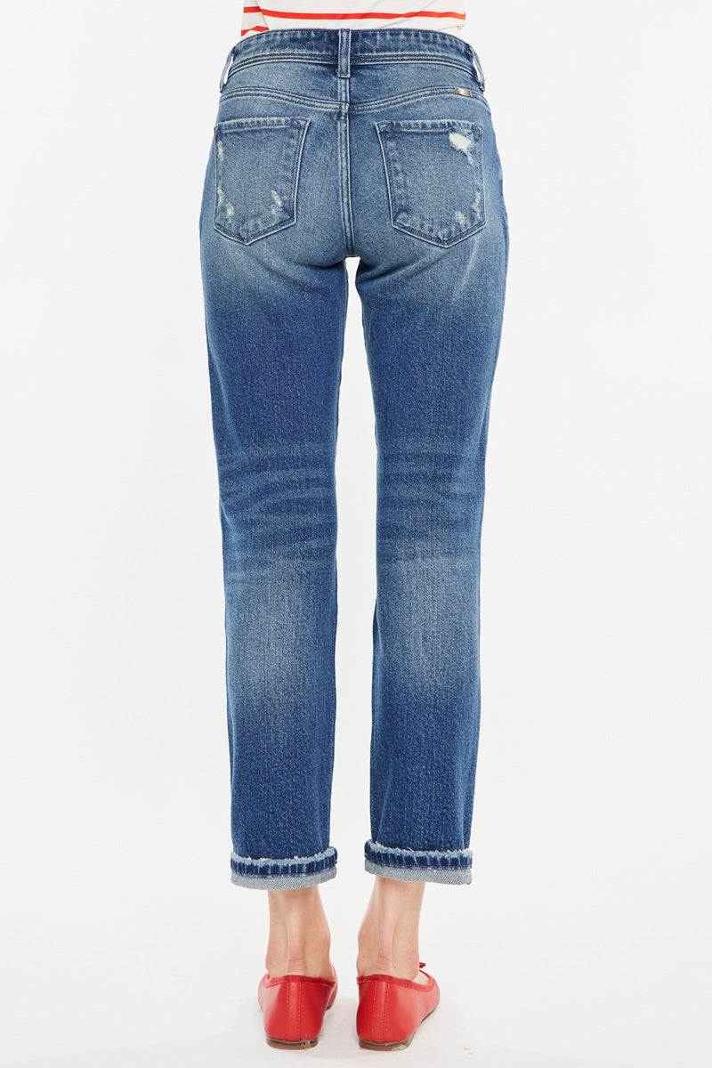 Kancan Evelin Crop Straight Leg Jean