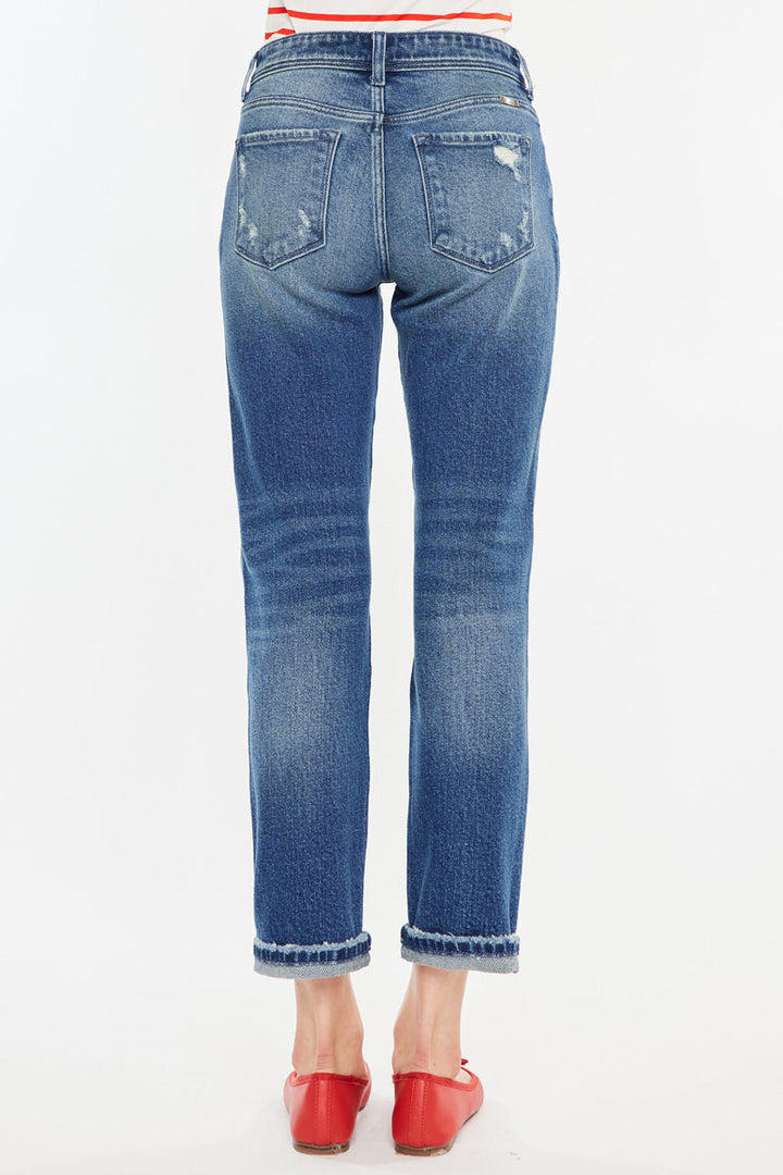 Kancan Evelin Crop Straight Leg Jean