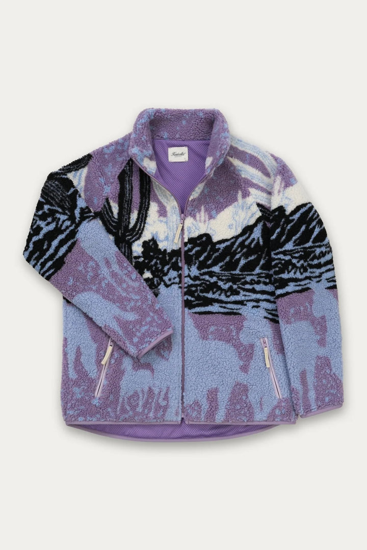 Kuwalla Sherpa Fleece Jacket (Sunset Stallion)