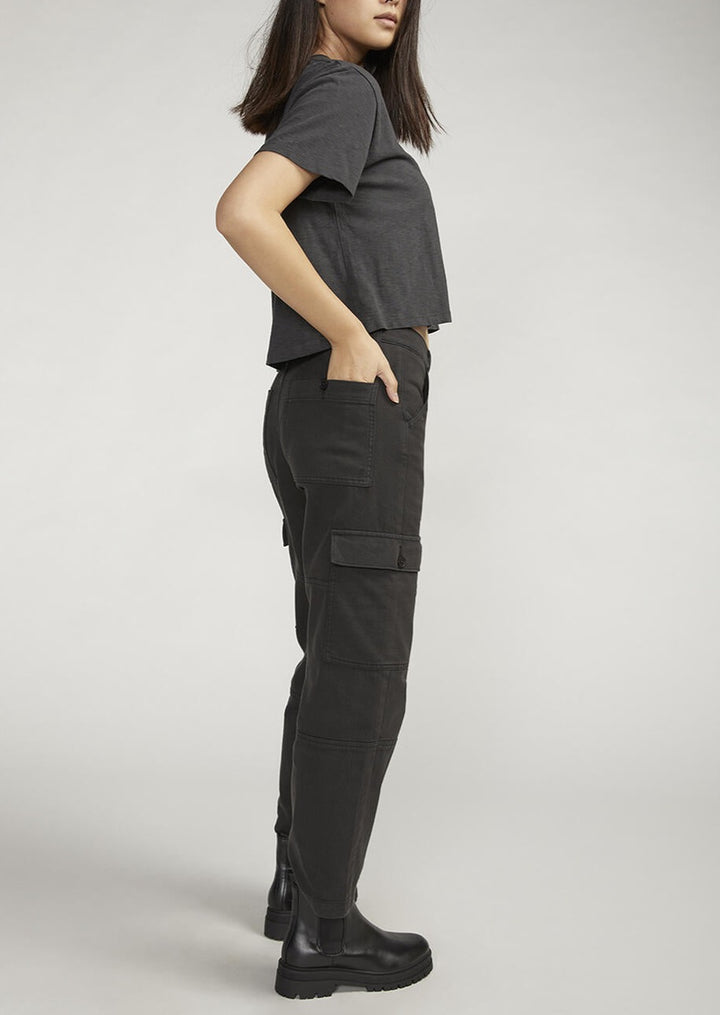 Silver Relaxed Cargo Pant