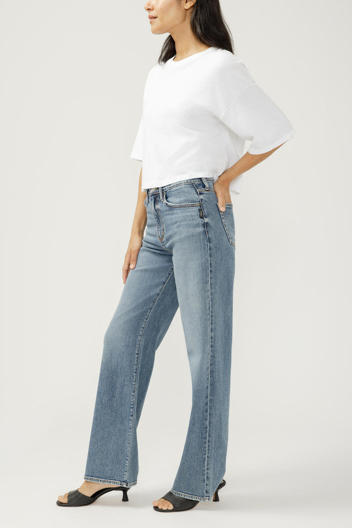 Silver Highly Desirable High Rise Trouser 33"
