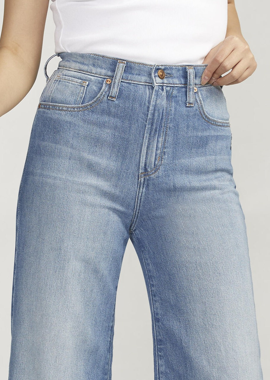 Silver Highly Desirable Wide Leg Jean