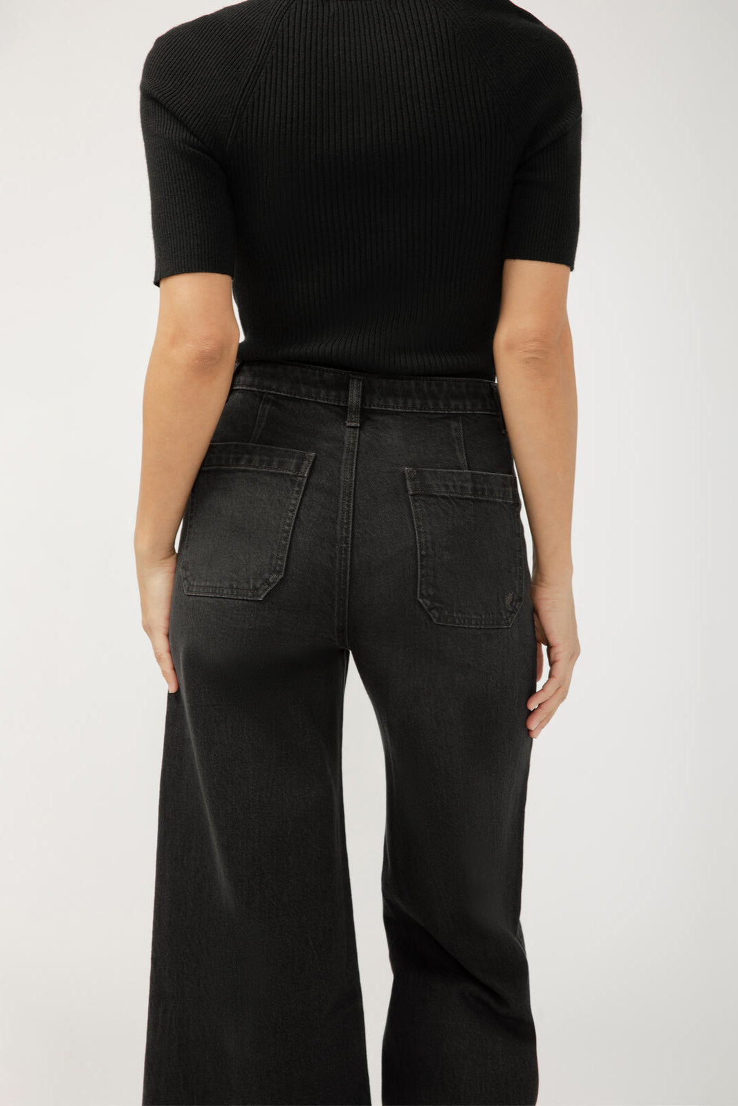 Silver Vintage Ankle Wide Leg Jean