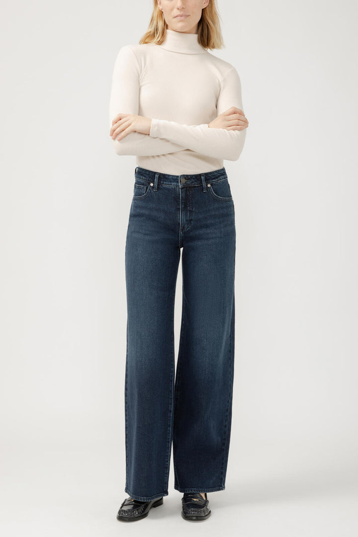 Silver Isbister Classic Wide Leg Jean 33"