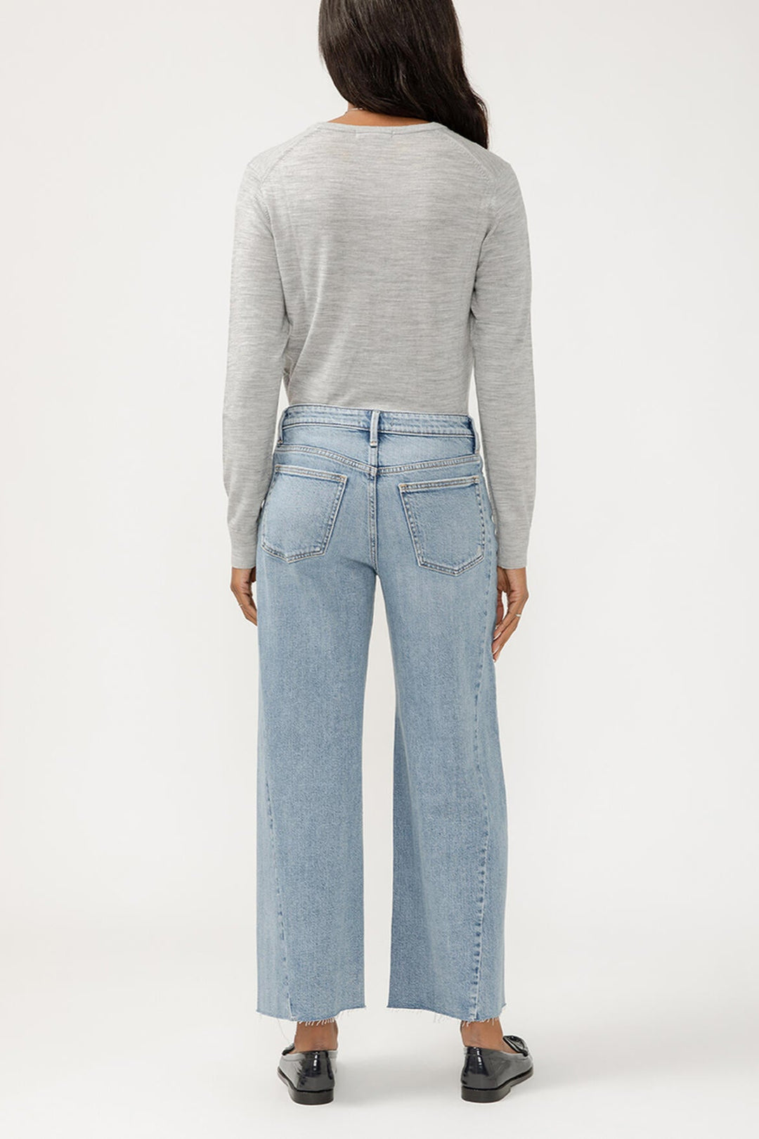 Silver Isbister High Rise Wide Leg Jean