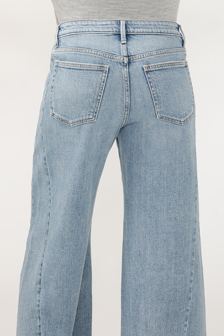 Silver Isbister High Rise Wide Leg Jean