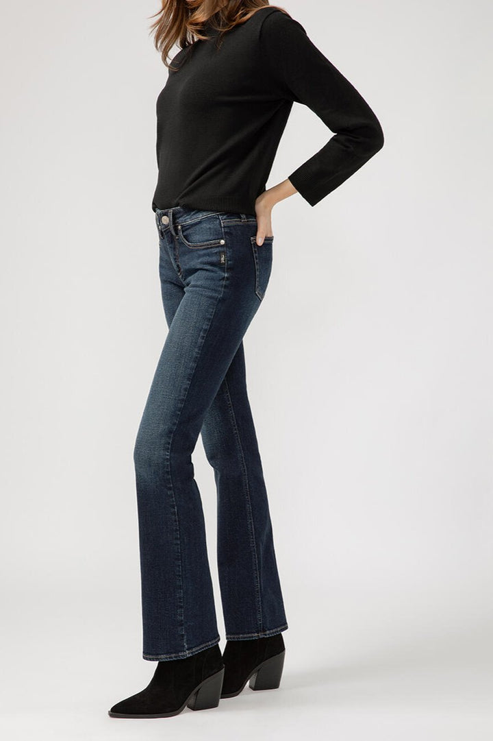 Silver Suki Mid Rise Slim Bootcut Jean 33"