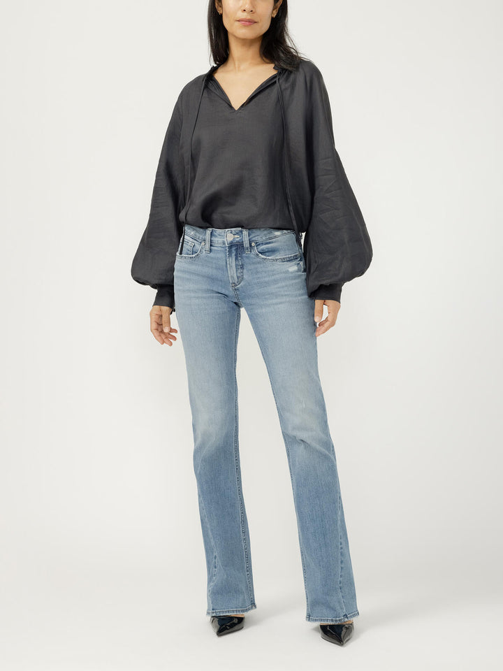 Silver Suki Mid Rise Luxe Stretch Bootcut Jean