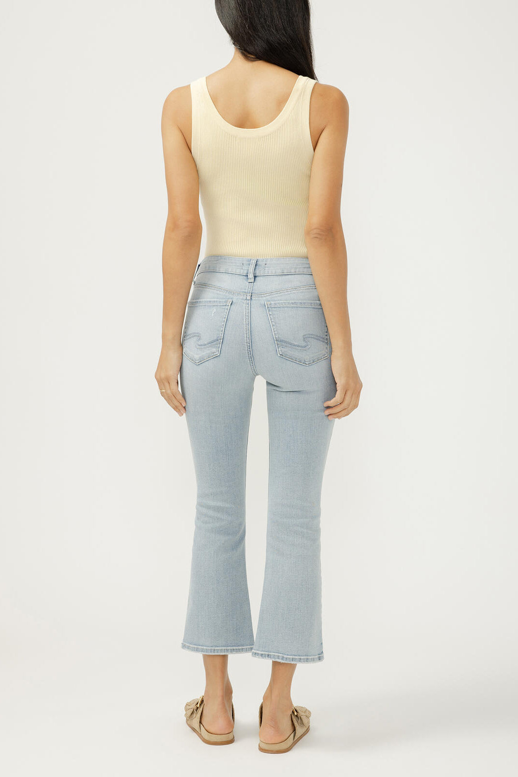 Silver Suki Luxe Stretch Kick Flare Jean