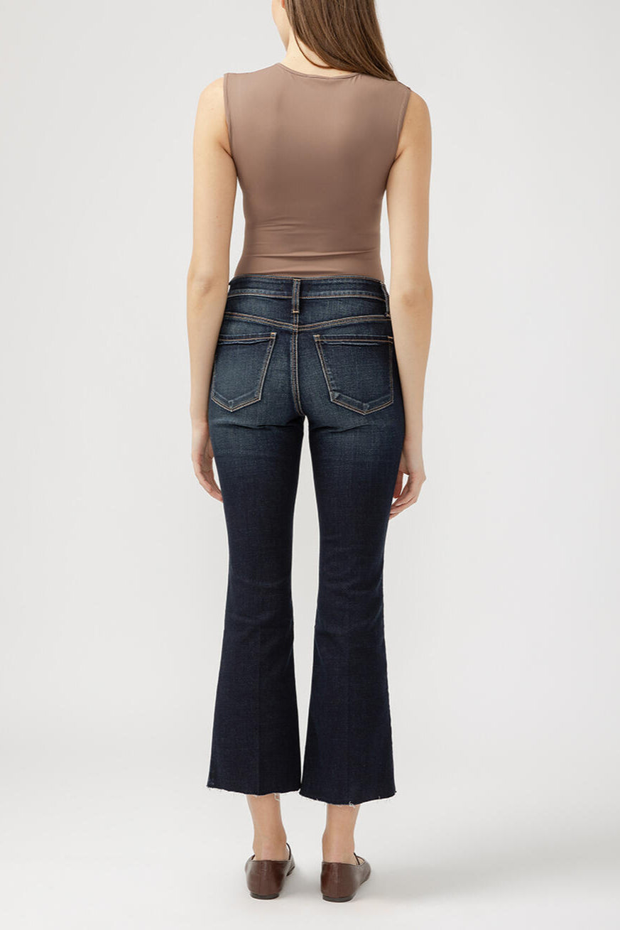 Silver Suki Luxe Stretch Kick Flare Jean