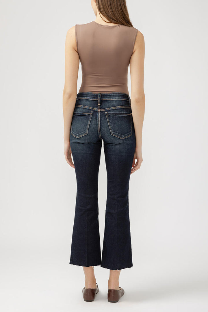 Silver Suki Luxe Stretch Kick Flare Jean
