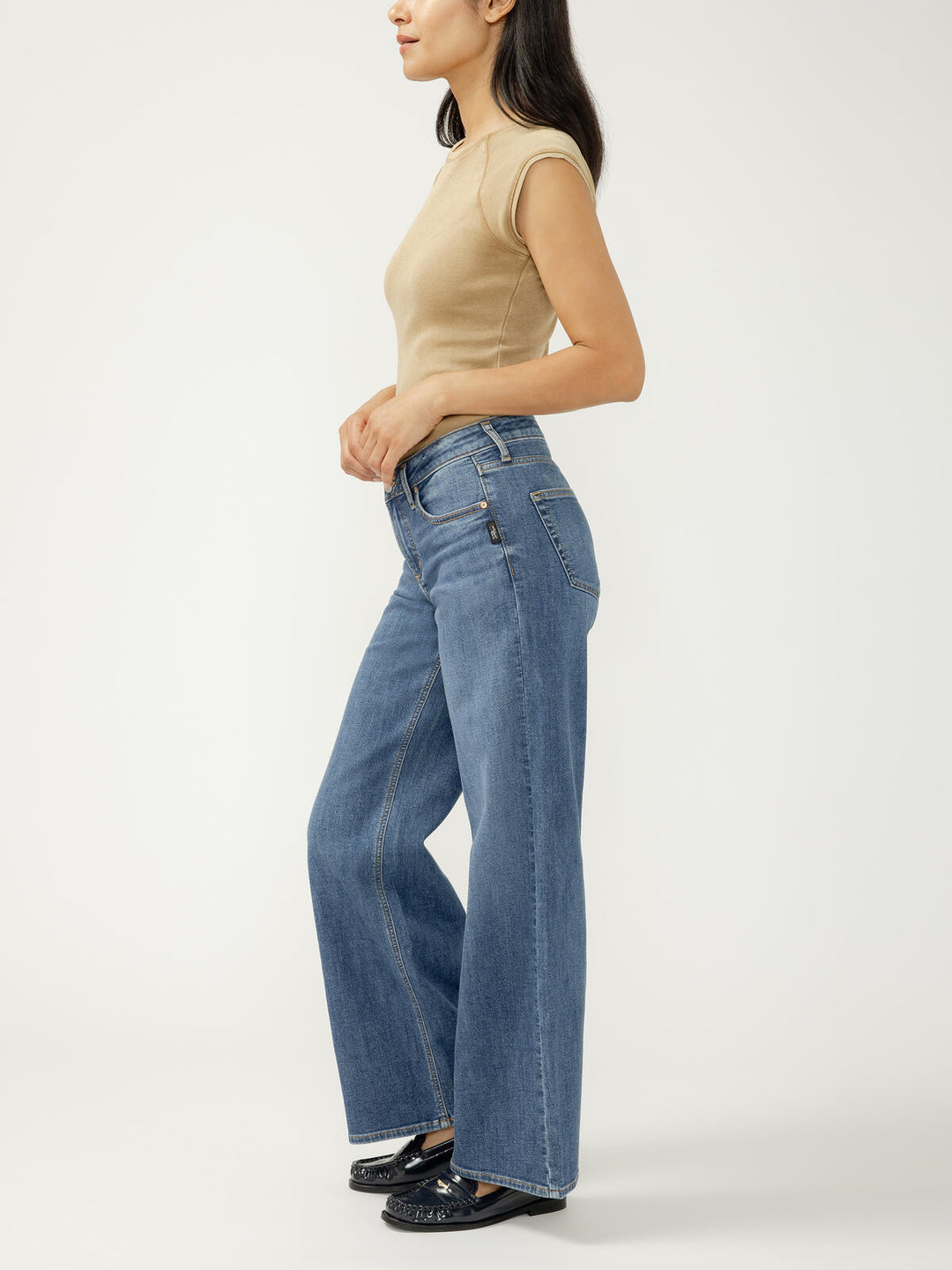 Silver Suki Mid Rise Knit Flex Jean -31"