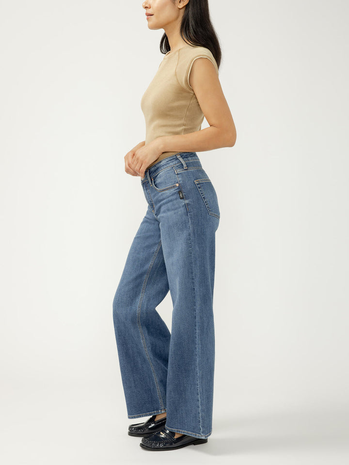 Silver Suki Mid Rise Knit Flex Jean -31"