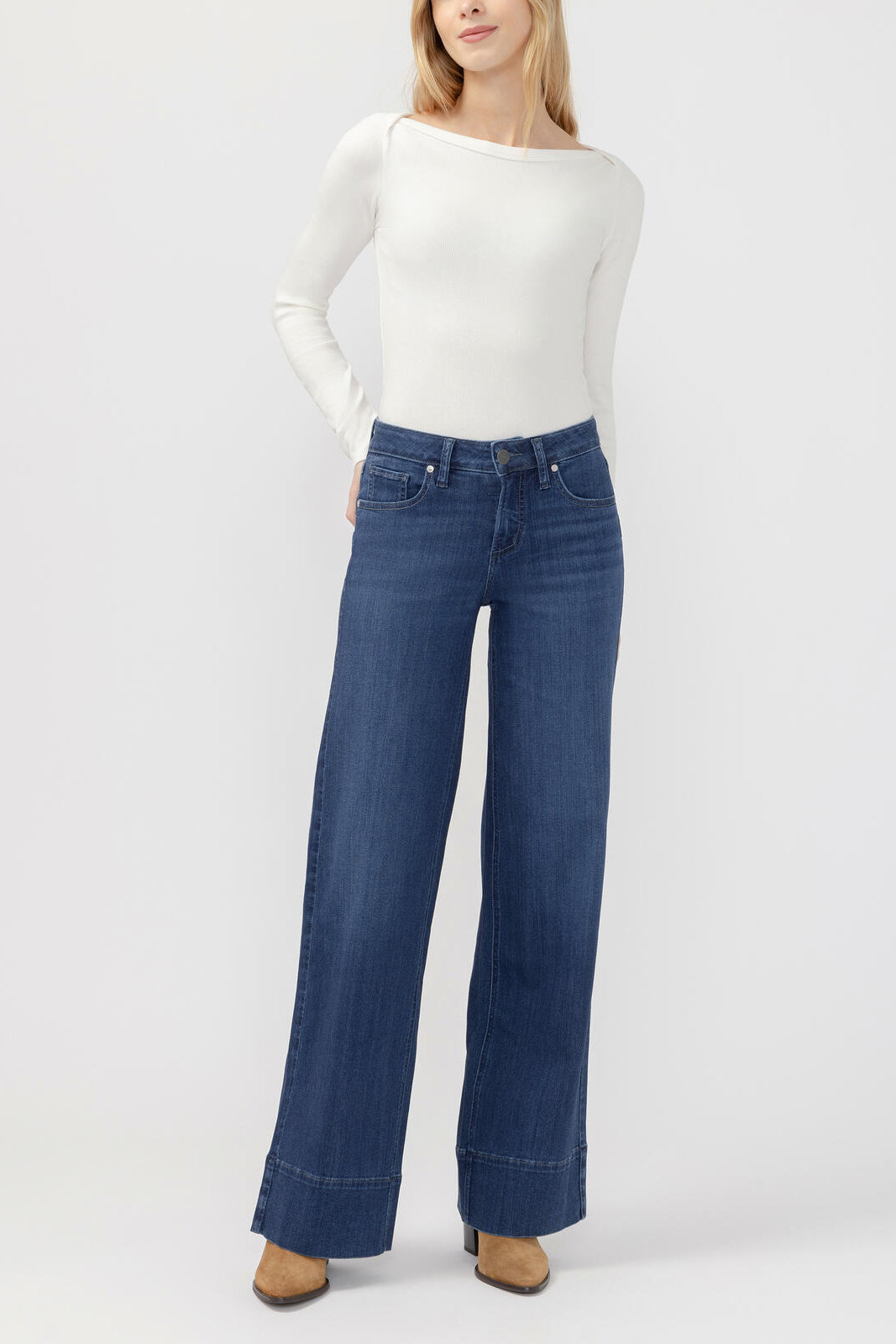 Silver Suki Wide Leg Jean - 31"