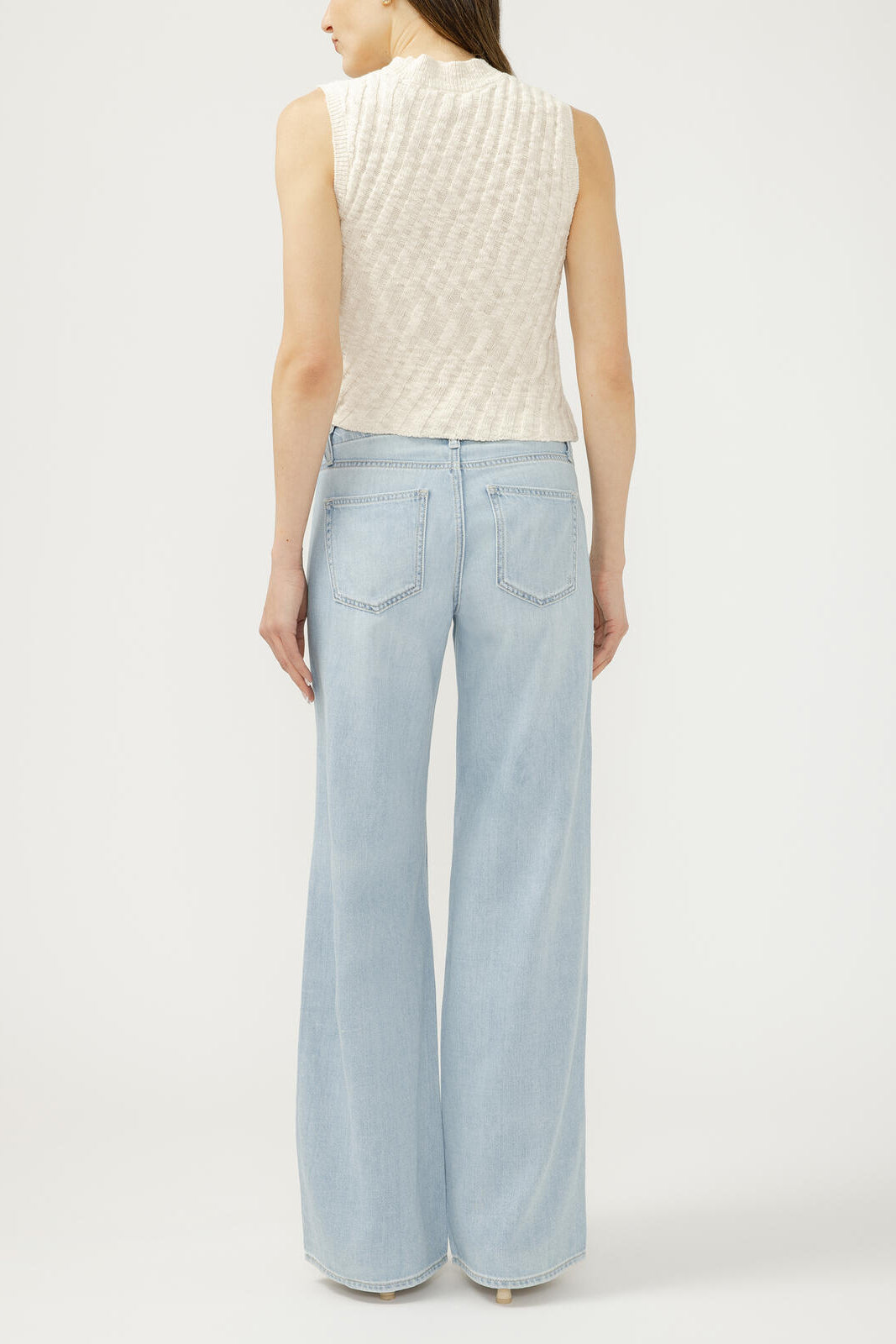 Silver Suki Mid Rise Wide Leg Jean - 33"