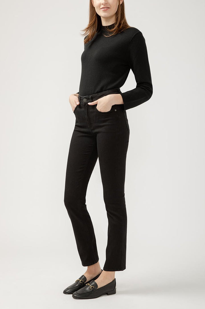 Silver Avery Curvy Slim Jean (Black)