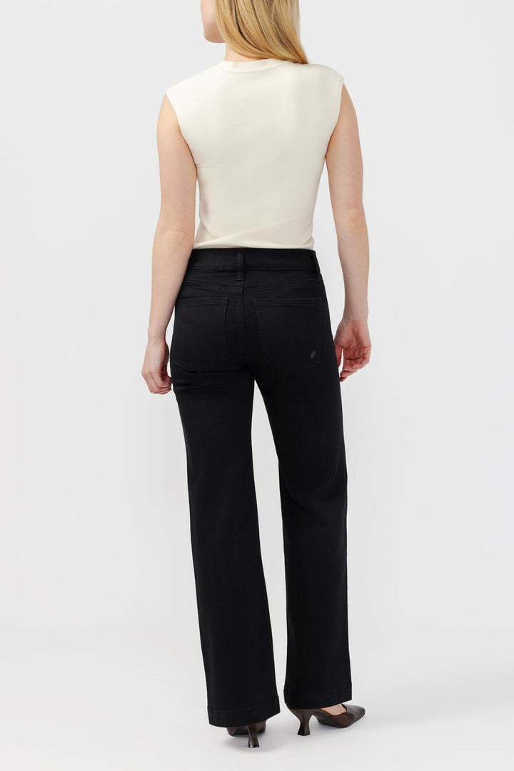 Silver Avery High Rise Trouser - 33" (Black)