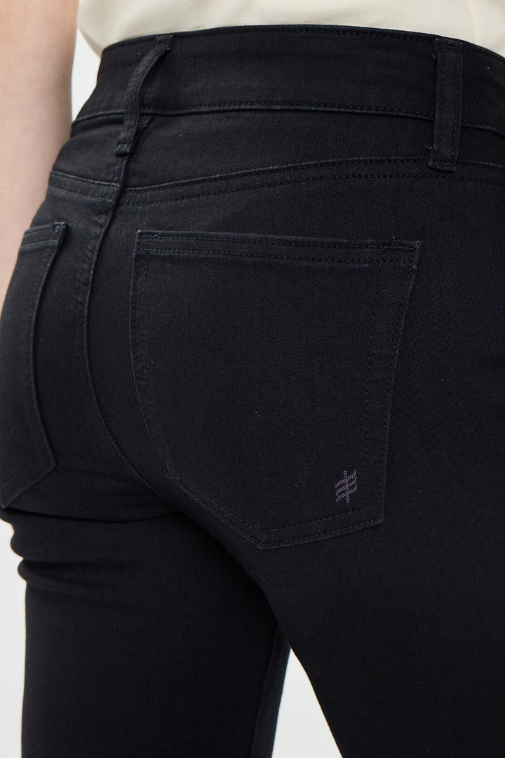 Silver Avery High Rise Trouser - 33" (Black)