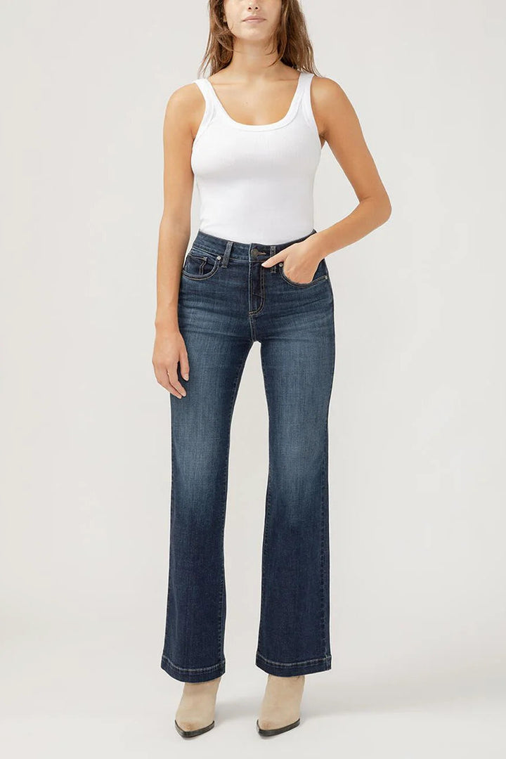 Silver Avery Luxe Stretch Trouser - 31"