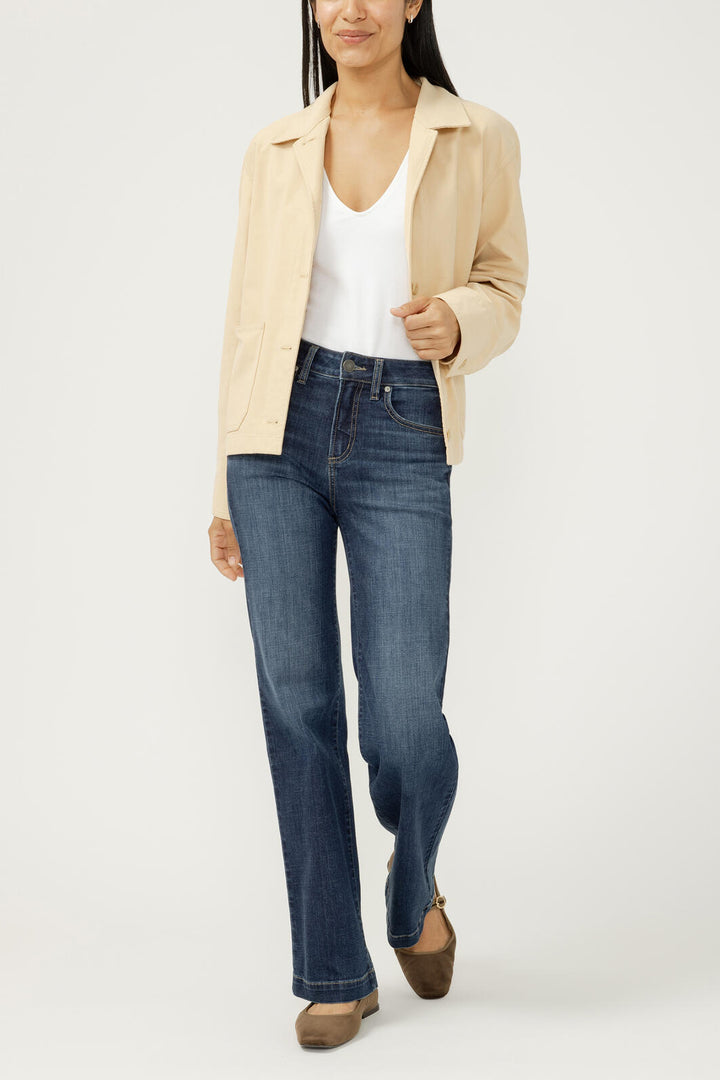 Silver Avery High Rise Luxe Stretch Trouser - 33"