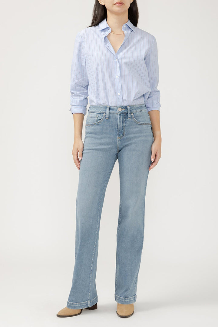 Silver Avery High Rise Trouser