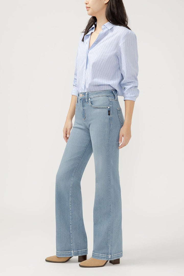 Silver Avery High Rise Trouser