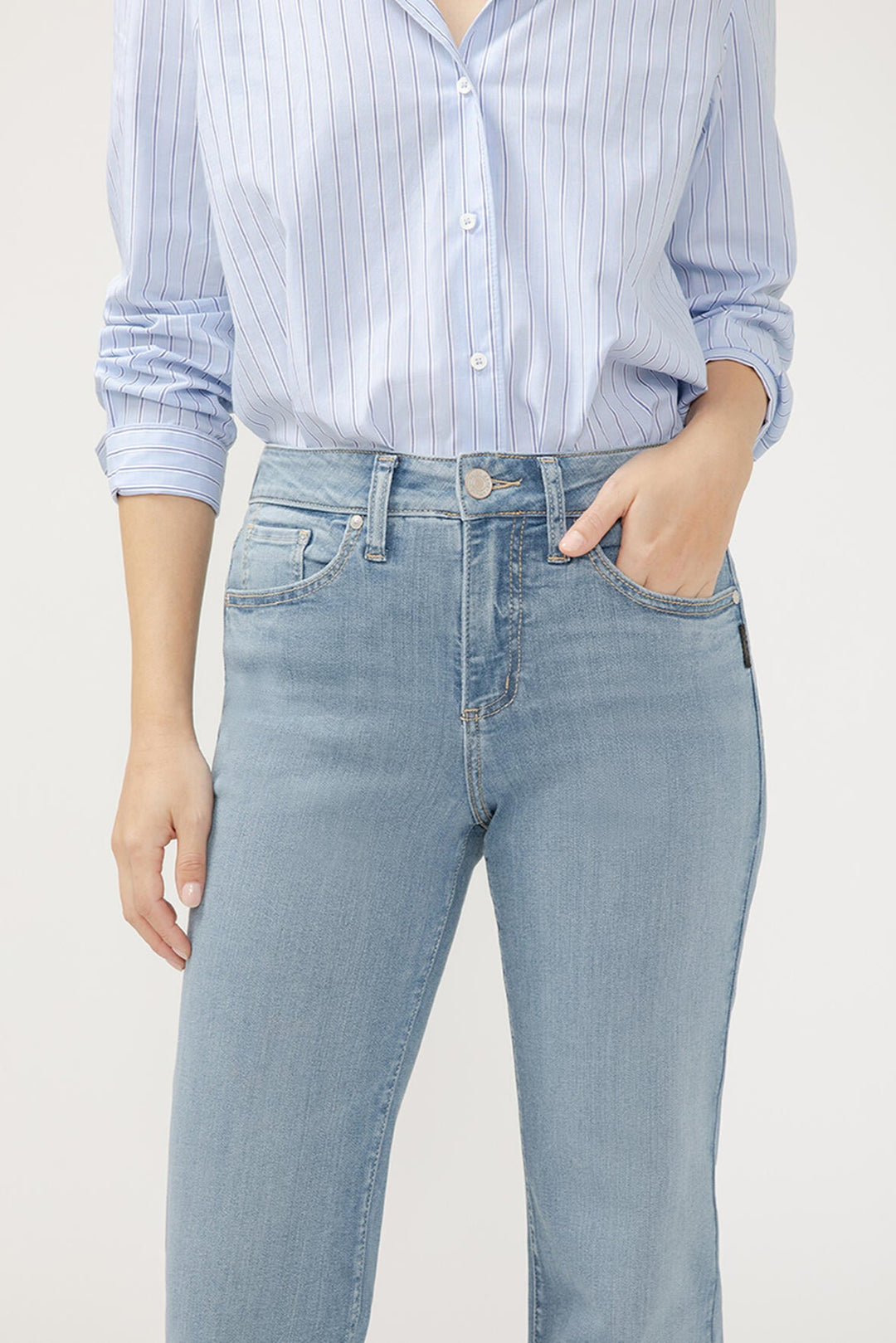 Silver Avery High Rise Trouser