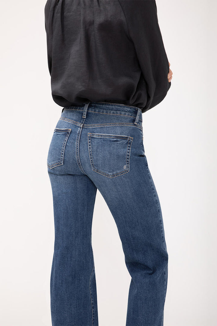 Silver Avery High Rise Trouser 33" (Mid Wash)