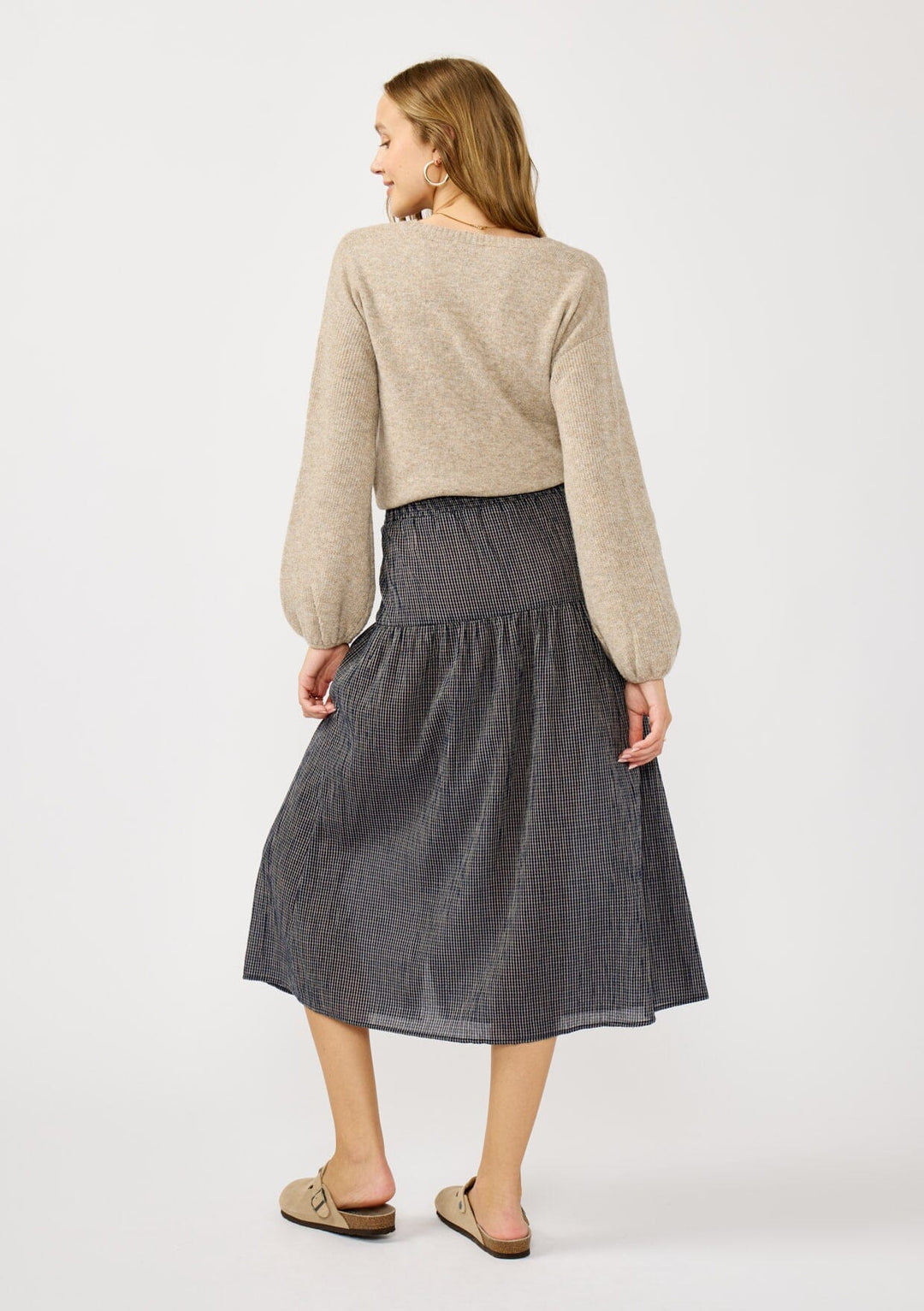 Lovestitch Checkered Cotton Skirt
