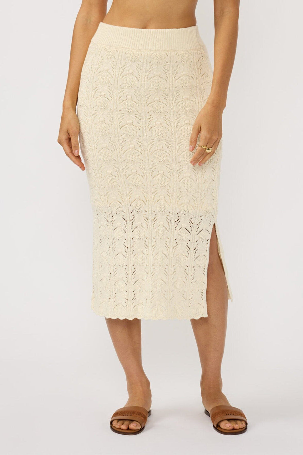 Lovestitch Harley Pointelle Midi Skirt