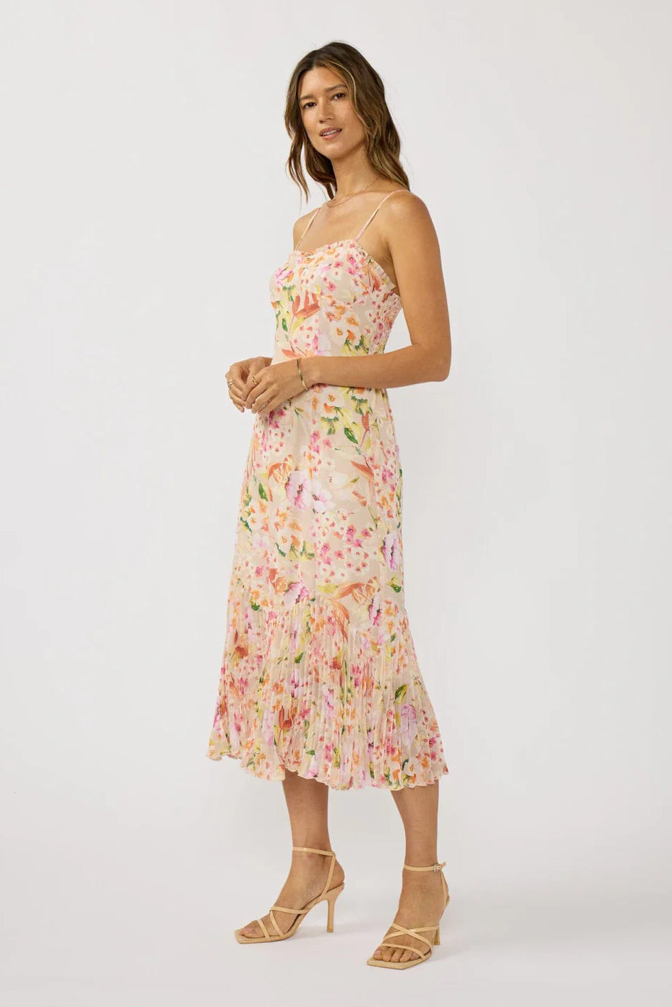 Lovestitch Songbird Pleated Midi Dress