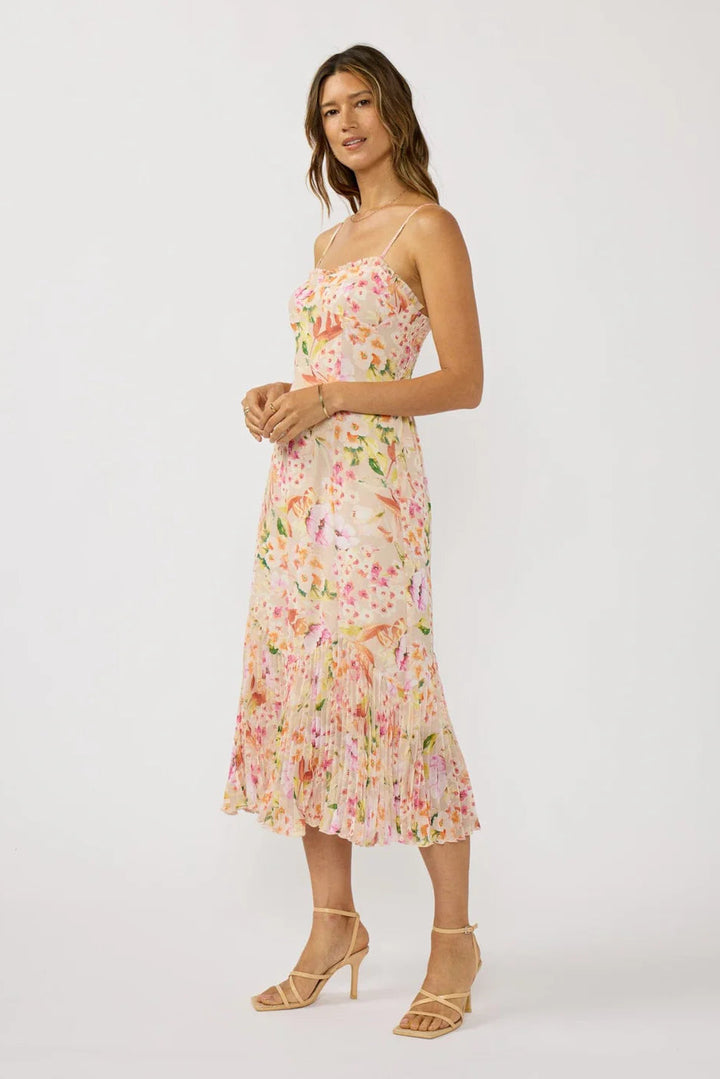 Lovestitch Songbird Pleated Midi Dress