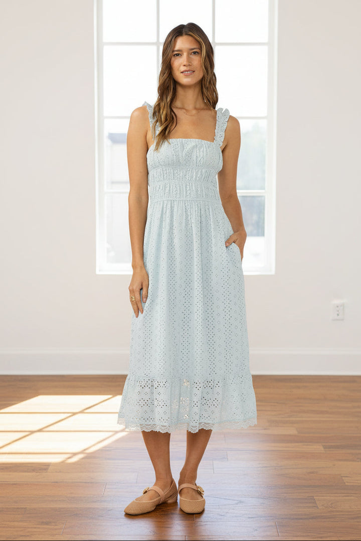 Lovestitch Lauren Eyelet Midi Dress