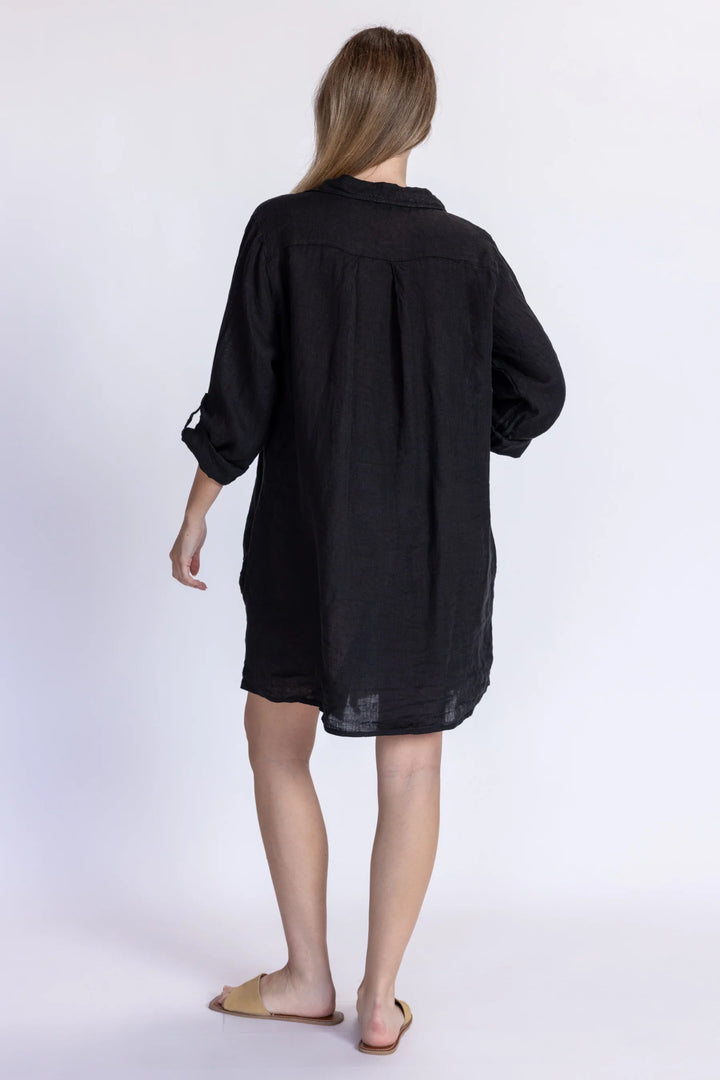 Meo Linen Florence Cardigan (Black)