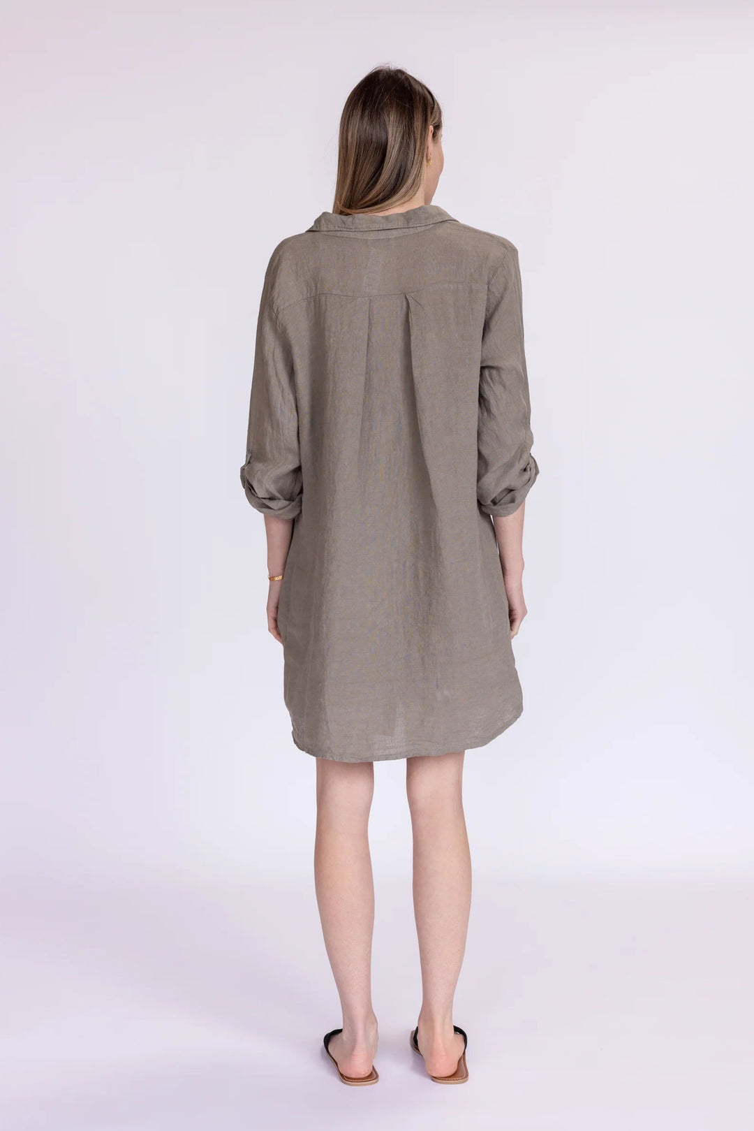 Meo Linen Florence Cardigan (Taupe)
