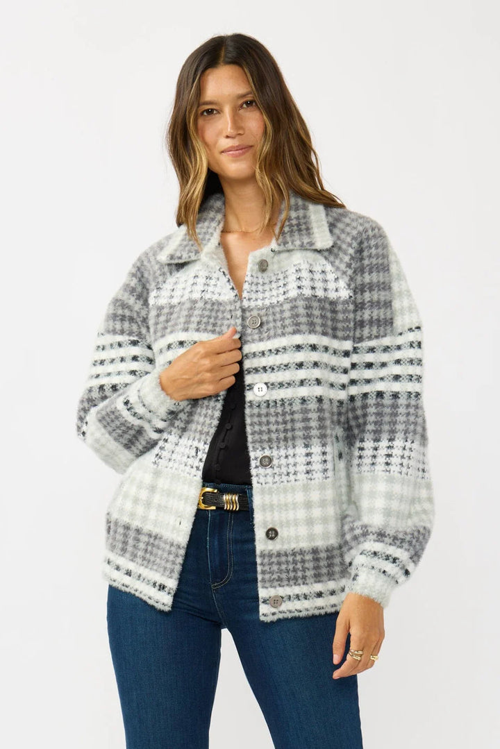 Lovestitch Ashford Fuzzy Plaid Jacket