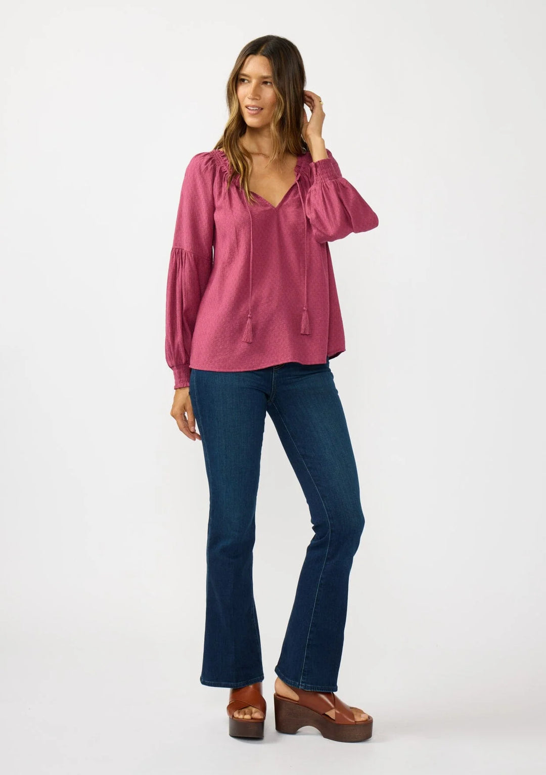 Lovestitch Shimmer Poet Blouse
