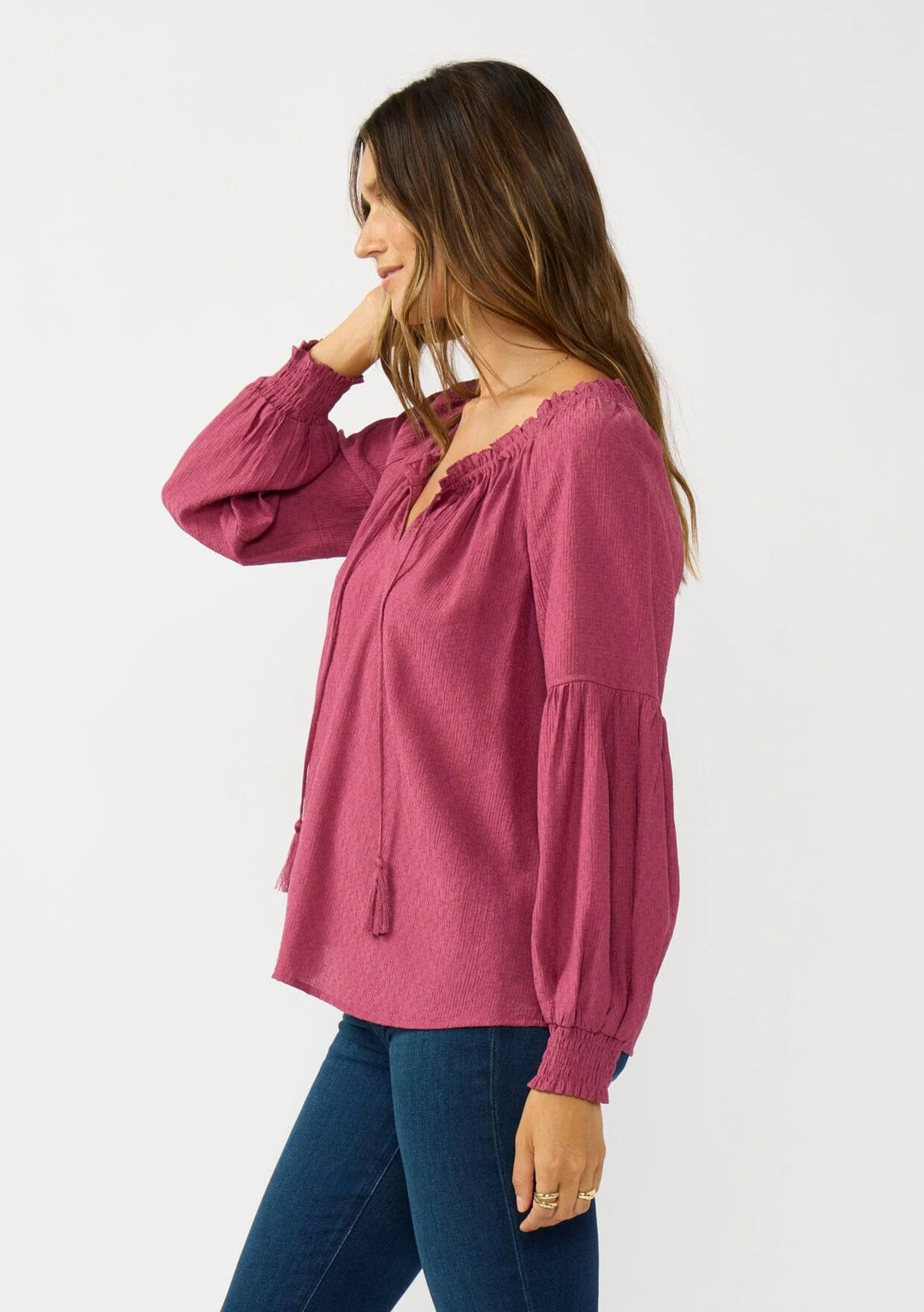 Lovestitch Shimmer Poet Blouse