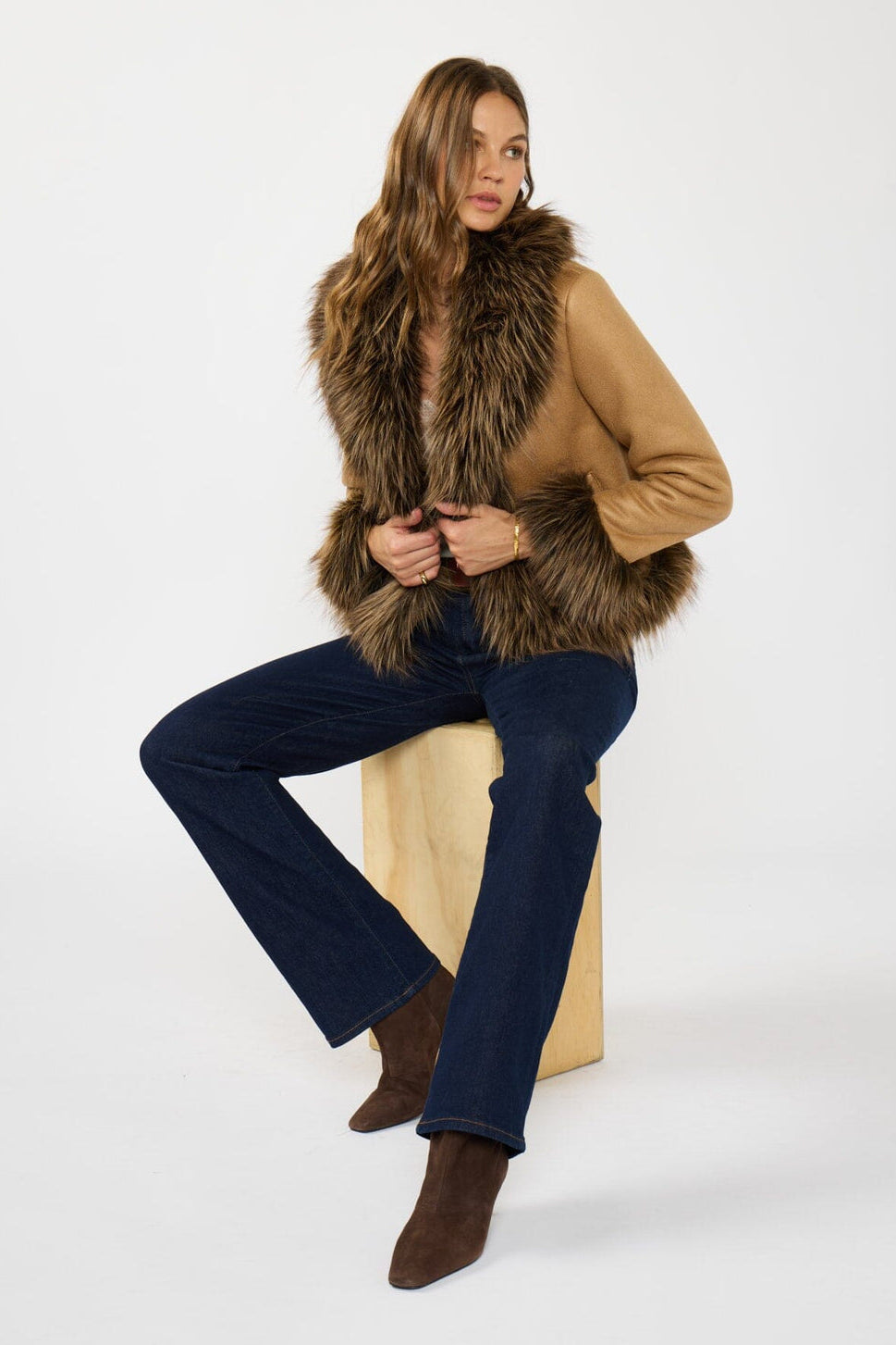 Lovestitch Aster Faux Fur Jacket